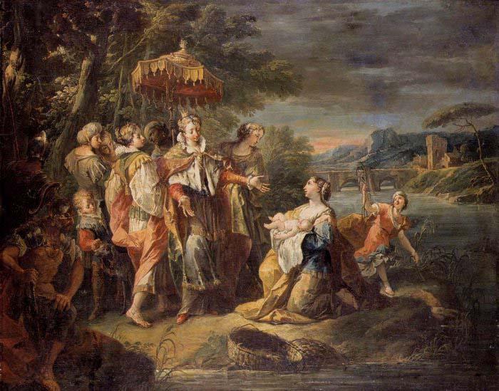 TRAVERSI, Gaspare Finding of Moses France oil painting art